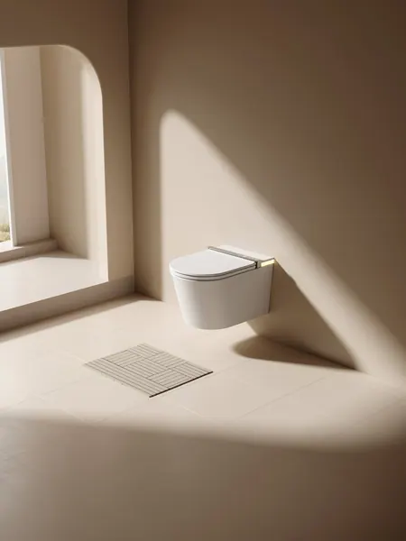 WC intelligent Keliss suspendu dans une salle de bains lumineuse